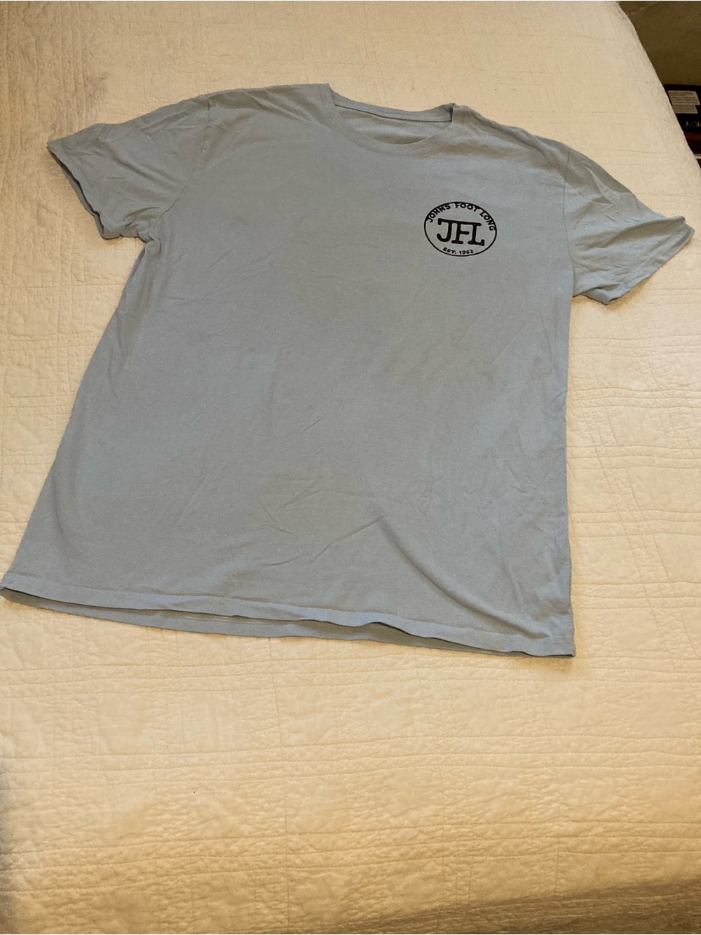 Light Blue Graphic Crewneck T-Shirt
